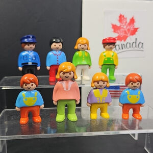 Playmobil Lot Of People Figures 8pcs Total 1990s